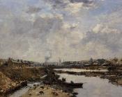 尤金 布丹 : Fecamp, the Inner Port under Construction